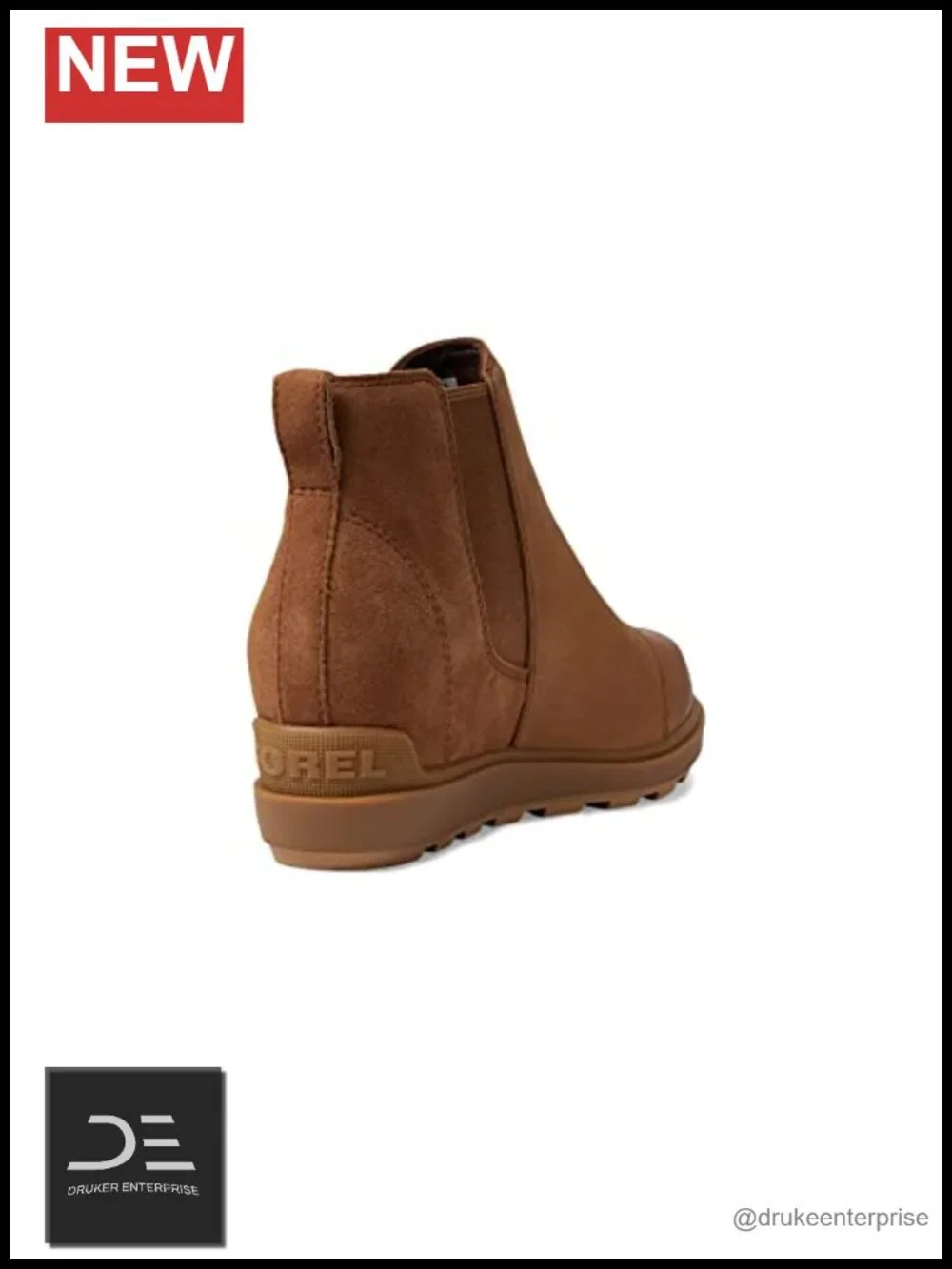 Women's Chelsea Ankle Boots Leather Suede Slip-On Waterproof Winter Shoes